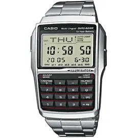 Casio Vintage Men's Watch Databank DBC-32D-1ADF (ZD162B) + Box - Silber