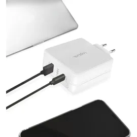 Logilink PA0281 USB Ladegerät 100 W 1x USB-C PD Weiß Innenbereich USB Power Delivery