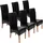 MCW Esszimmerstuhl Crotone Kunstleder schwarz 6er Set