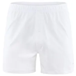 CALIDA Herren Jersey Boxershorts - Cotton Code, einfarbig, 100% Baumwolle Weiß M (50)