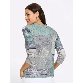 Inspirationen WITT WEIDEN 3/4-Arm-Shirt in kalkmint-weiß-bedruckt | Gr.: 50