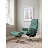 Stressless Relaxsessel STRESSLESS Sunrise Sessel Gr. Leder PALOMA, Cross Base Braun, Rela x funktion-Drehfunktion-PlusTMSystem-Gleitsystem-BalanceAdaptTM, B/H/T: 83 cm x 105 cm x 74 cm, grün (aqua green paloma) Lesesessel und Relaxsessel