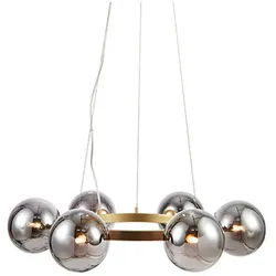 Markslöjd - Circle 6 Pendelleuchte Gold/Rauch - cm - 15 cm