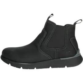 SKECHERS Herren Augustino Paulo Chelsea-Stiefel aus Leder, Schwarz, 43 EU - 44 EU