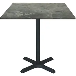 Restootab Tisch Dina 70x70cm - Modell metallisierter Stein