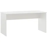 Schildmeyer MÖBELPARTNER 500 Schreibtisch weiß rechteckig, Wangen-Gestell weiß 150,0 x 65,0 cm