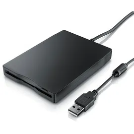 CSL Diskettenlaufwerk Externes USB Diskettenlaufwerk FDD 1,44MB (3,5) geeignet für PC & MAC