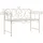 vidaXL Gartenbank 132 cm Antik Weiß