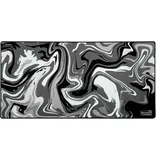 DURAGLYDE The Mousepad Company Original Strata Liquid großes Gaming-Mauspad für den Schreibtisch (groß (91,4 x 43,2 cm), Schwarz und Weiß