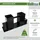 Trutzholm Holzstapelhilfe 2er Set lackierter Stahl 34 x 10 cm schwarz