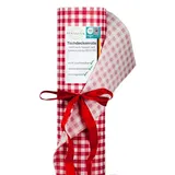 Sensalux Tischdeckenrolle 0,99m x 25m Karomuster Weiß-Rot