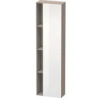 Duravit DuraStyle Hochschrank DS1248R2243 50x24x180cm, Tür rechts, weiß hochglanz/basalt