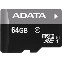 A-Data microSDXC Premier 64GB Class 10 UHS-I + SD-Adapter