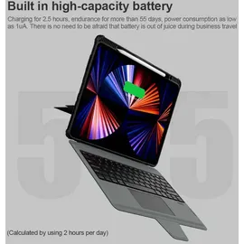 Nillkin Bumper Combo Keyboard Case für iPad Pro 12.9 (2020/2021/2022) Schwarz