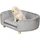 PawHut Hundesofa mit Holländischer Samt 86 x 55 x 33 cm grau