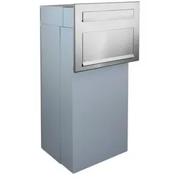 F-05-B XXL Edelstahl Durchwurf Paket-Briefkasten (30-51 cm Tiefe)