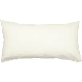 JANINE Bettwäsche Seersucker, Kissenbezug Uni Piano 0125, beige 40 x 80 cm