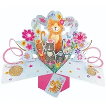 Second Nature Pop Ups Grußkarte PopUp "Happy Birthday Katzen"