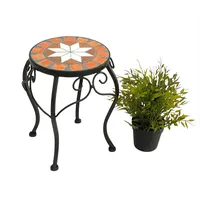DanDiBo Ambiente Blumenhocker Mosaik Rund 27 cm Blumenständer 12014