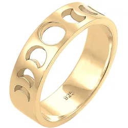 Elli Elli Ring Mond Halbmond Astro 925 Silber vergoldet Ringe   Damen 