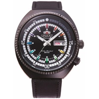 Orient Herren Analog Automatik Uhr mit Leder Armband RA-AAOE07Bl9B
