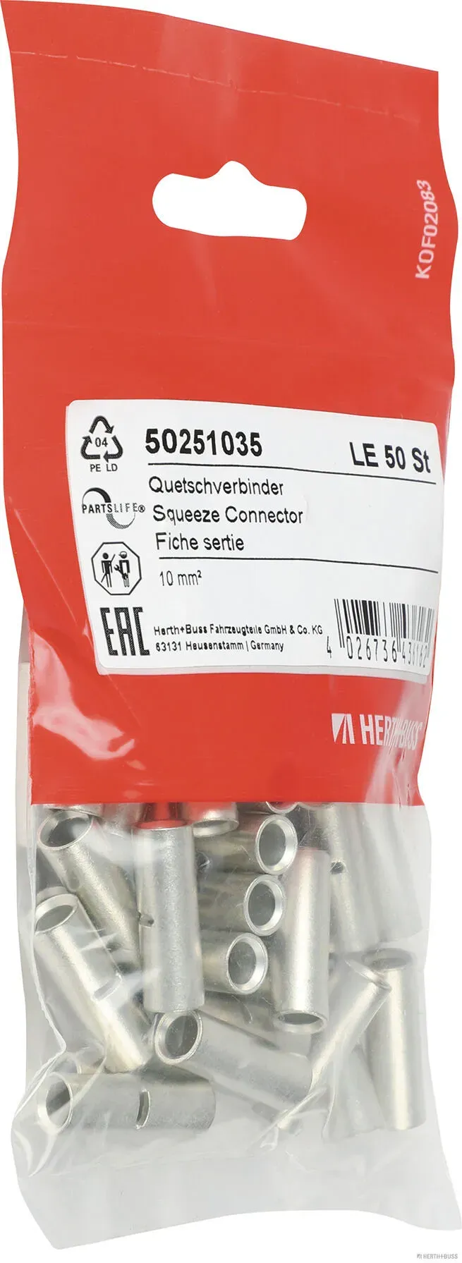 HERTH+BUSS ELPARTS Quetschverbinder 50251035