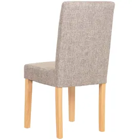 Mendler Esszimmerstuhl Littau Textil grau 2er Set