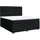 vidaXL Boxspringbett mit Matratze Schwarz 180x200 cm Stoff