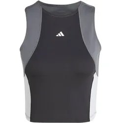 ADIDAS Damen Top TECHFIT Colorblock Training Crop, BLACK, M