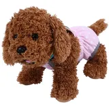 Sanitär -Pantie für Hundewaschable, Weibliche Hundewindel Wiederverwendbarer Welpen -Unterwäsche mit Verstellbarem Hosenteil, Schön (M/12)