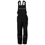 TMG Latzhose Arbeitshose Herren, Cargohose Berufsbekleidung | 54 | schwarz