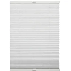 SCHÖNER WOHNEN-Kollektion Plissee »Milla«, blickdicht, mit Bohren, verspannt, verschraubt, silberne oder weiße Rollo-Technik SCHÖNER WOHNEN-KOLLEKTION weiß 130 cm