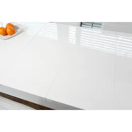 SalesFever Esstisch 180 x 75 x 90 cm hochglanz lackiert weiß