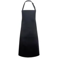 Karlowsky Fashion GmbH Karlowsky BLS 5 PURE Latzschürze BASIC mit Schnalle und Tasche, 65% Polyester/35% Baumwolle, Schwarz, Einheitsgröße