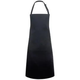 Karlowsky Fashion GmbH Karlowsky BLS 5 PURE Latzschürze BASIC mit Schnalle und Tasche, 65% Polyester/35% Baumwolle, Schwarz, Einheitsgröße