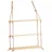 VCM Hängeregal 50 x 75 x 15 cm Braun