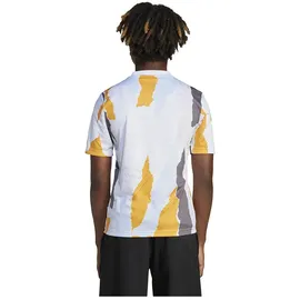 Real Madrid 24/25 Vor Dem Spiel Junior-kurzarm-t-shirt - White / Crew Orange / Charcoal / Glow Blue - 13-14 Jahre