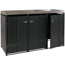 Proregal Mülltonnenverkleidung 125 x 196 x 84 cm anthrazit