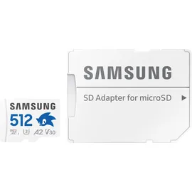 Samsung Sonic the HedgehogTM 512 GB 180 MB/s Lesen, 130 Schreiben, MicroSD mit SD-Adapter, Mehrfarbig