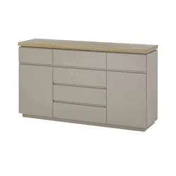 Sideboard  Palamos , grau , Maße (cm): B: 150 H: 86 T: 40