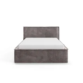 Home Affaire Bett Östavall wahlweise mit Matratze und Topper, in zwei Breiten, Bettgestell mit Kopfteil und Bettkasten, mit/ohne Matratze (BFK/TFK) braun 202 cm x 231 cm x 103 cm
