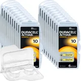 120 Duracell Activair Hörgerätebatterien PR70 gelb 10 + 2 Zellen Transportbox