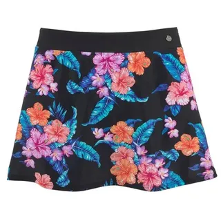 LASCANA Bade-Rock Damen schwarz-bedruckt-bunt Gr.52