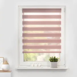Lichtblick Duo Rollo / Doppelrollo Klemmfix 45 x 130 cm verspannt altrosa