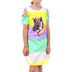 KMISSO Paillettenkleid Mädchen Kleid Wende Pailletten Einhorn-Motiv (1-tlg) bequem zu tragen lila 92