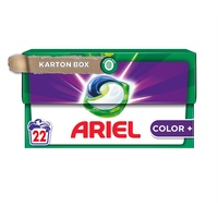 Ariel Allin1 PODS Waschmittelkapseln Color+, Ausgezeichnete Fleckentfernung Auch Bei Niedrigen Wassertemperaturen, 22 Waschladungen
