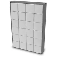 itenga befüllbarer Adventskalender itenga Adventskalender zum Füllen Würfel 5cm (außen grau)
