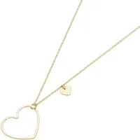 Luigi Merano Kette mit Herz-Anhänger, Gold 585 45 cm Damen