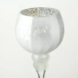Boltze Windlicht Manou Glas Silber