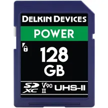 Delkin Devices 128 GB Power SDXC UHS-II (U3/V90) Speicherkarte